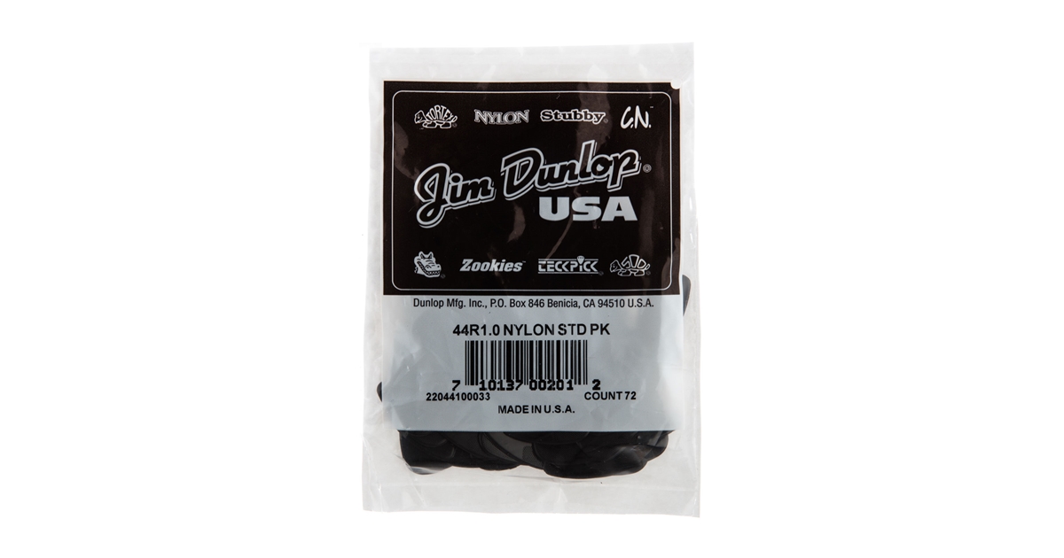 DUNLOP 44R1.0 NYLON STANDARD BLACK 1.0MM DUNLOP 44R1.0 NYLON STANDARD BLACK 1.0MM