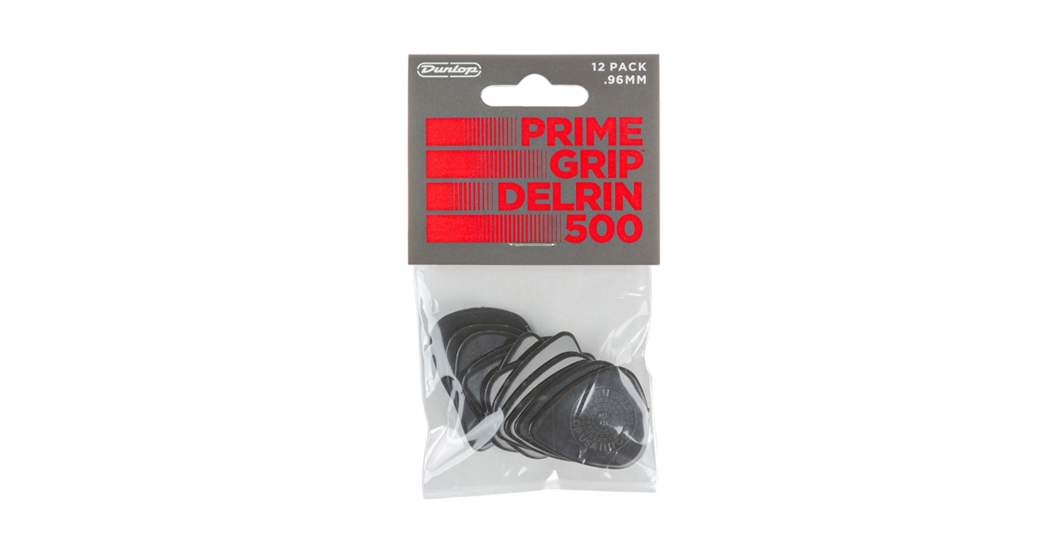 DUNLOP 450P096 PRIME GRIP DELRIN 500 .96 MM PLAYER'S PACK/12 DUNLOP 450P096 PRIME GRIP DELRIN 500 .96 MM PLAYER'S PACK/12