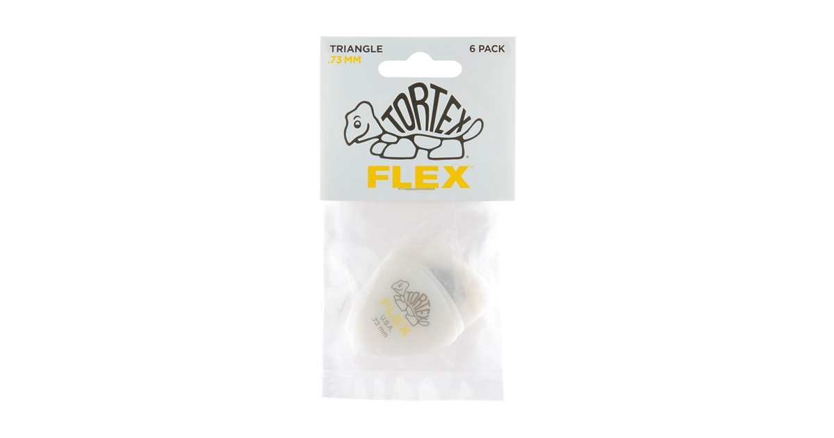 Dunlop 456P.73 Tortex Flex Triangle .73 mm Pack/6