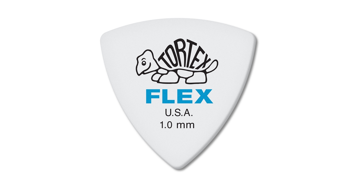 Dunlop 456R1.0 Tortex Flex Triangle 1.0 mm Bag/72