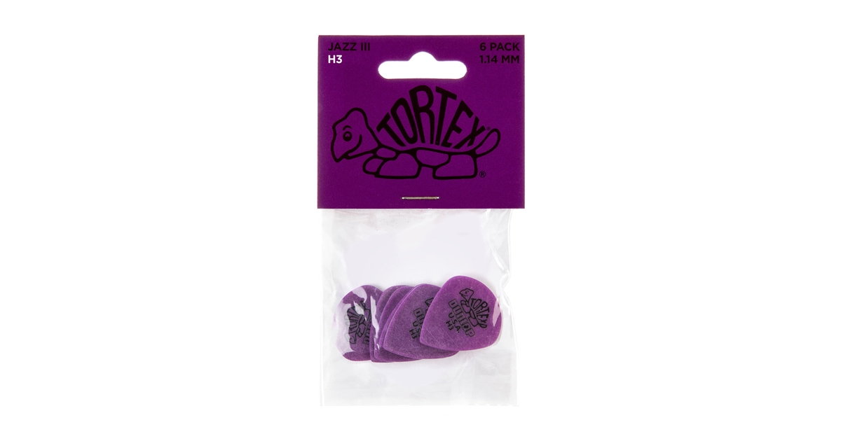 DUNLOP 472PH3 TORTEX JAZZ III H3 HEAVY PLAYER'S PACK DUNLOP 472PH3 TORTEX JAZZ III H3 HEAVY PLAYER'S PACK