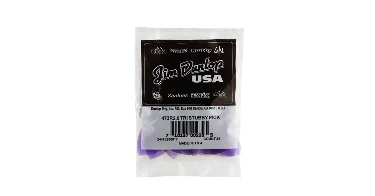 DUNLOP 473R2.0 TRI STUBBY 2.0MM DUNLOP 473R2.0 TRI STUBBY 2.0MM