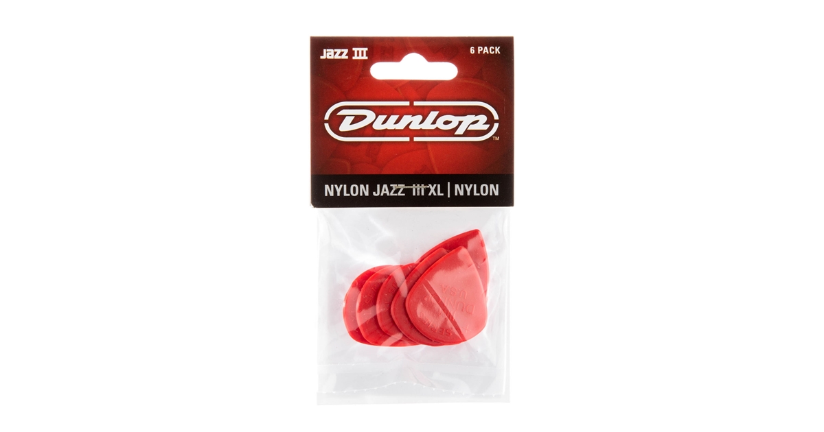 DUNLOP 47PXLN NYLON JAZZ III XL, RED NYLON DUNLOP 47PXLN NYLON JAZZ III XL, RED NYLON