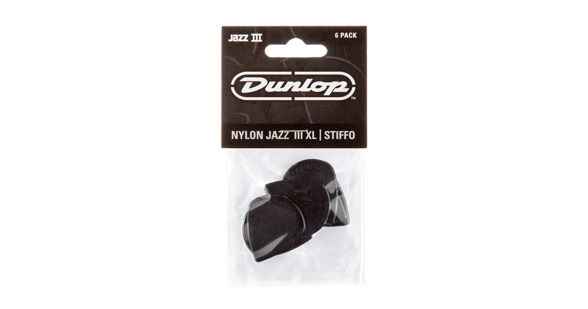 DUNLOP 47PXLS NYLON JAZZ III XL, BLACK STIFFO DUNLOP 47PXLS NYLON JAZZ III XL, BLACK STIFFO