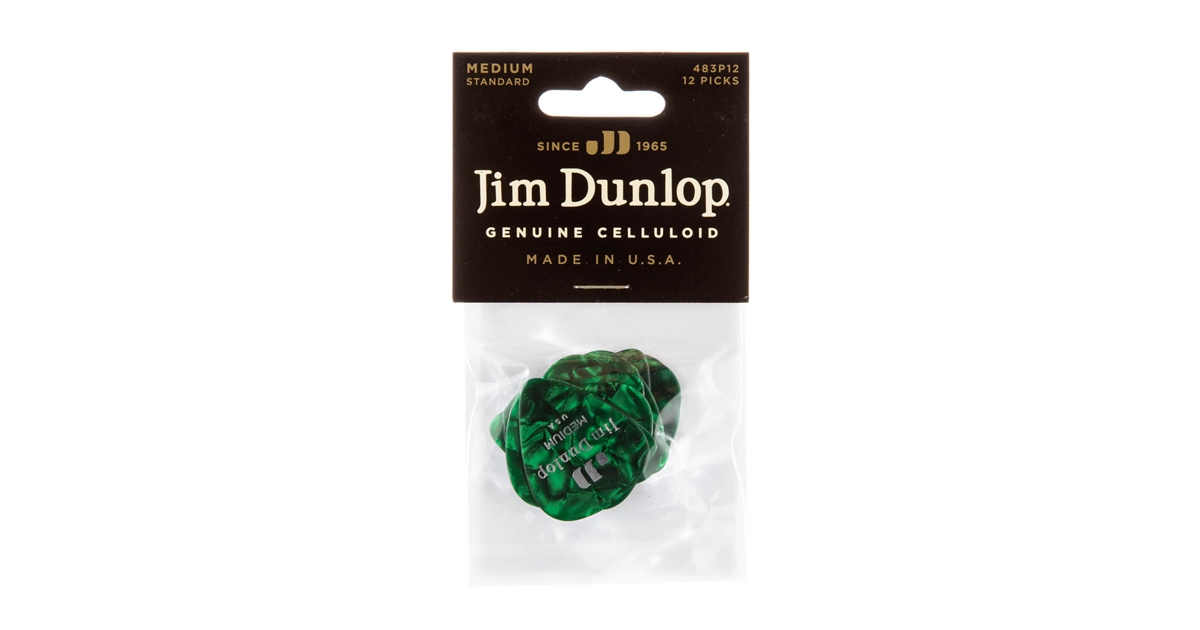 Dunlop 483P#12 Green Pearloid - Medium