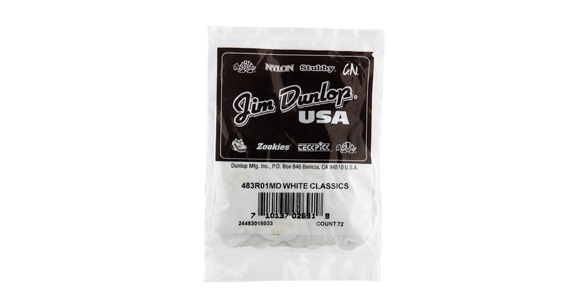 DUNLOP 483R#01 WHITE CLASSIC - MEDIUM DUNLOP 483R#01 WHITE CLASSIC - MEDIUM