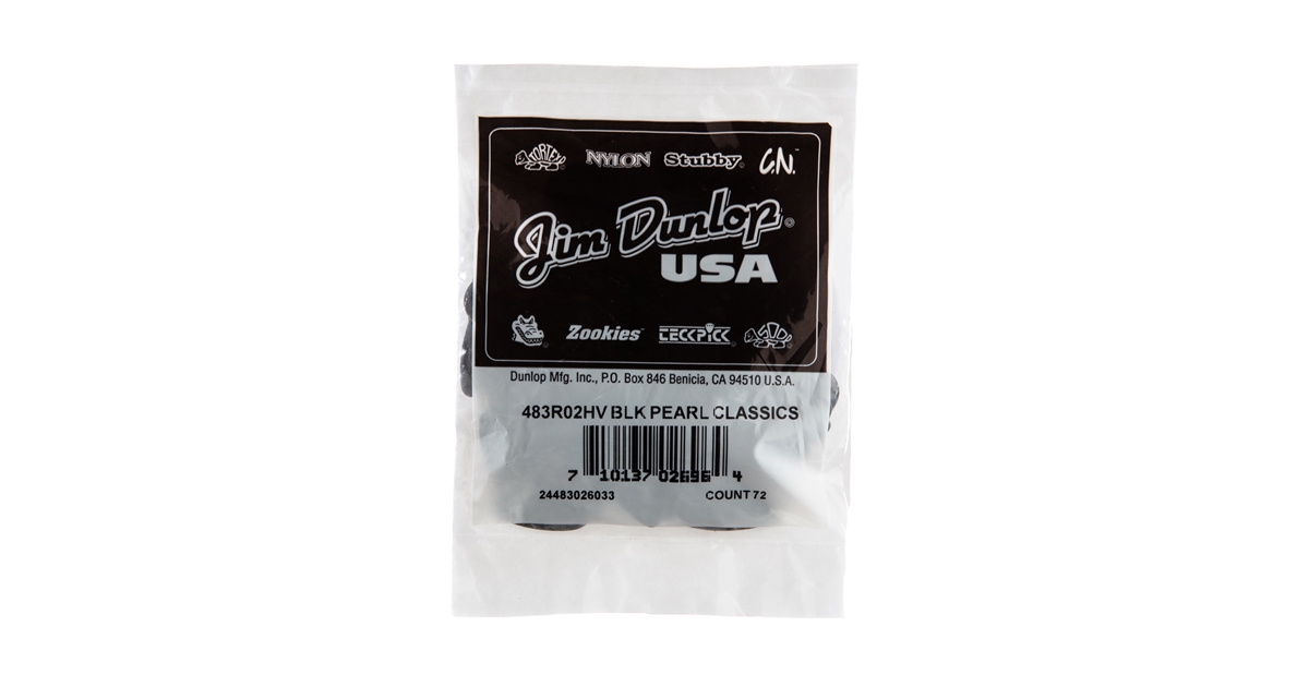 DUNLOP 483R#02 BLACK PERLOID - HEAVY DUNLOP 483R#02 BLACK PERLOID - HEAVY