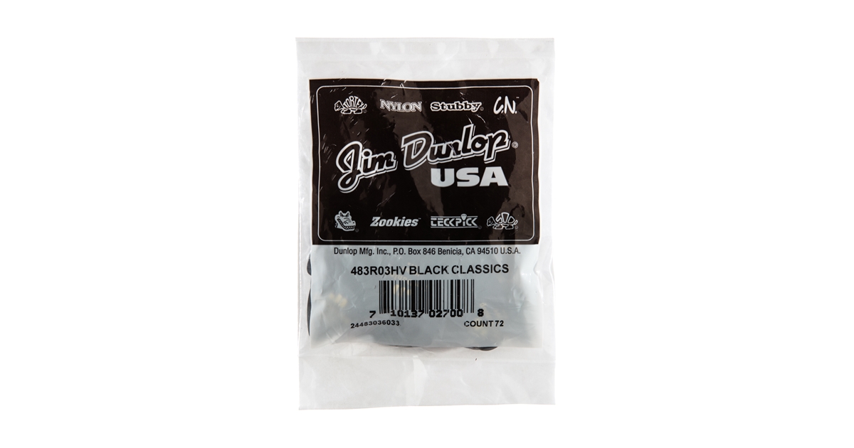 DUNLOP 483R#03 BLACK CLASSIC - HEAVY DUNLOP 483R#03 BLACK CLASSIC - HEAVY
