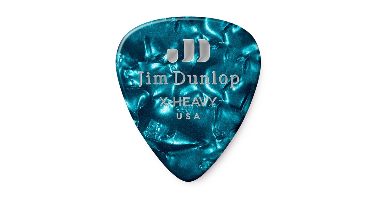 DUNLOP 483R#11 TURQUOISE PERLOID - X HEAVY DUNLOP 483R#11 TURQUOISE PERLOID - X HEAVY