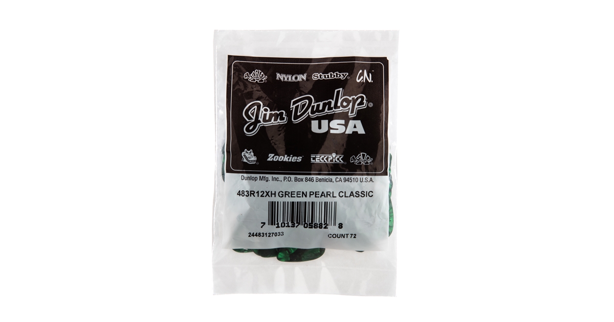 DUNLOP 483R#12 GREEN PERLOID - X HEAVY DUNLOP 483R#12 GREEN PERLOID - X HEAVY