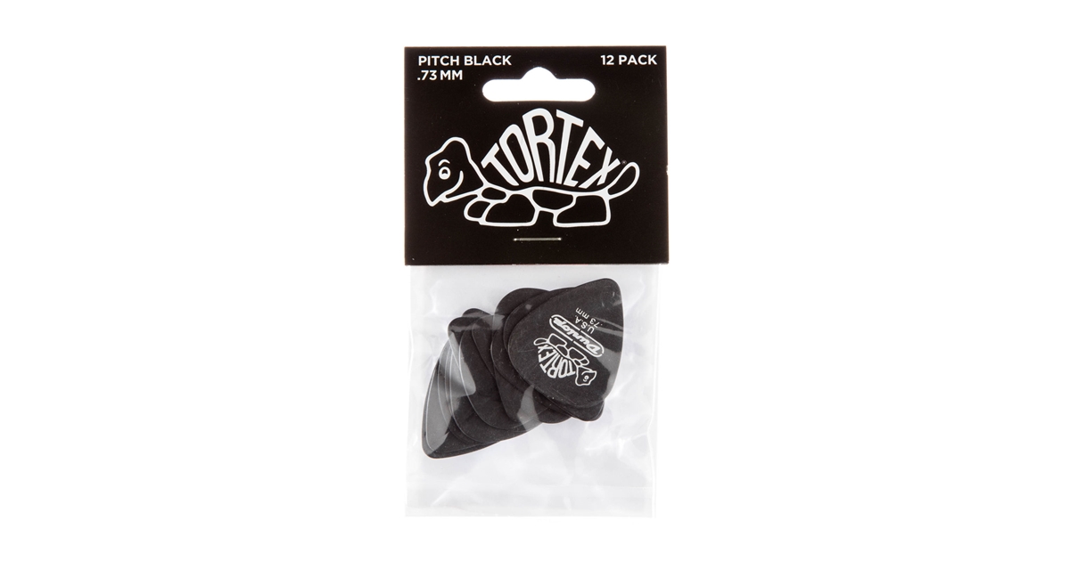 DUNLOP 488P PITCH BLACK STANDARD .73 DUNLOP 488P PITCH BLACK STANDARD .73