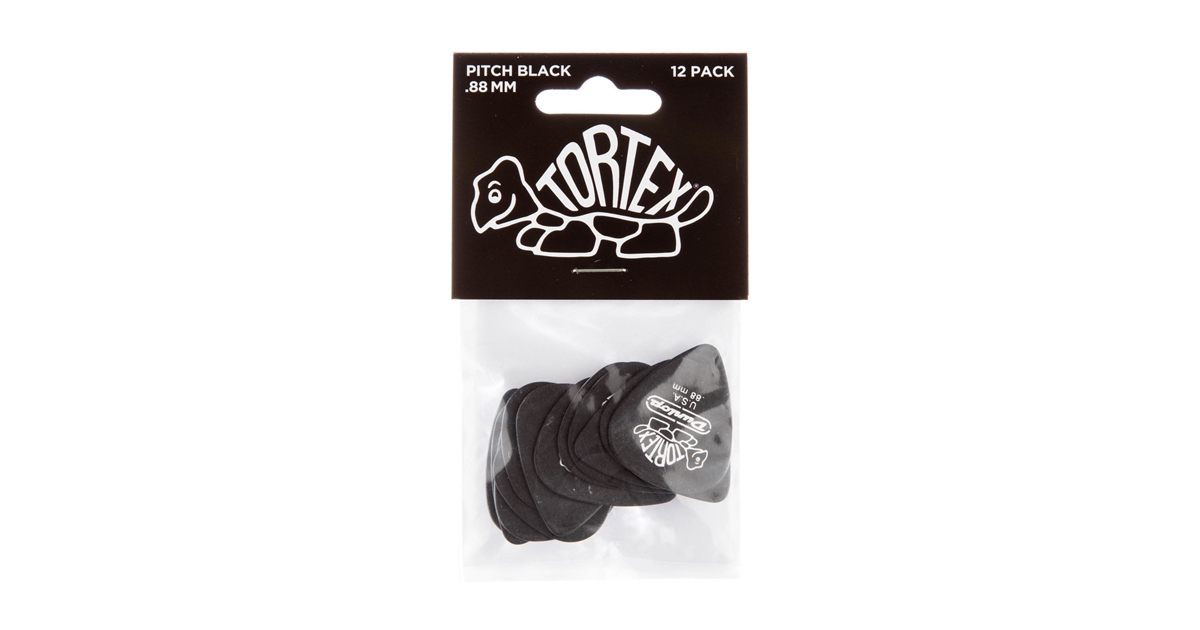 DUNLOP 488P PITCH BLACK STANDARD .88 DUNLOP 488P PITCH BLACK STANDARD .88