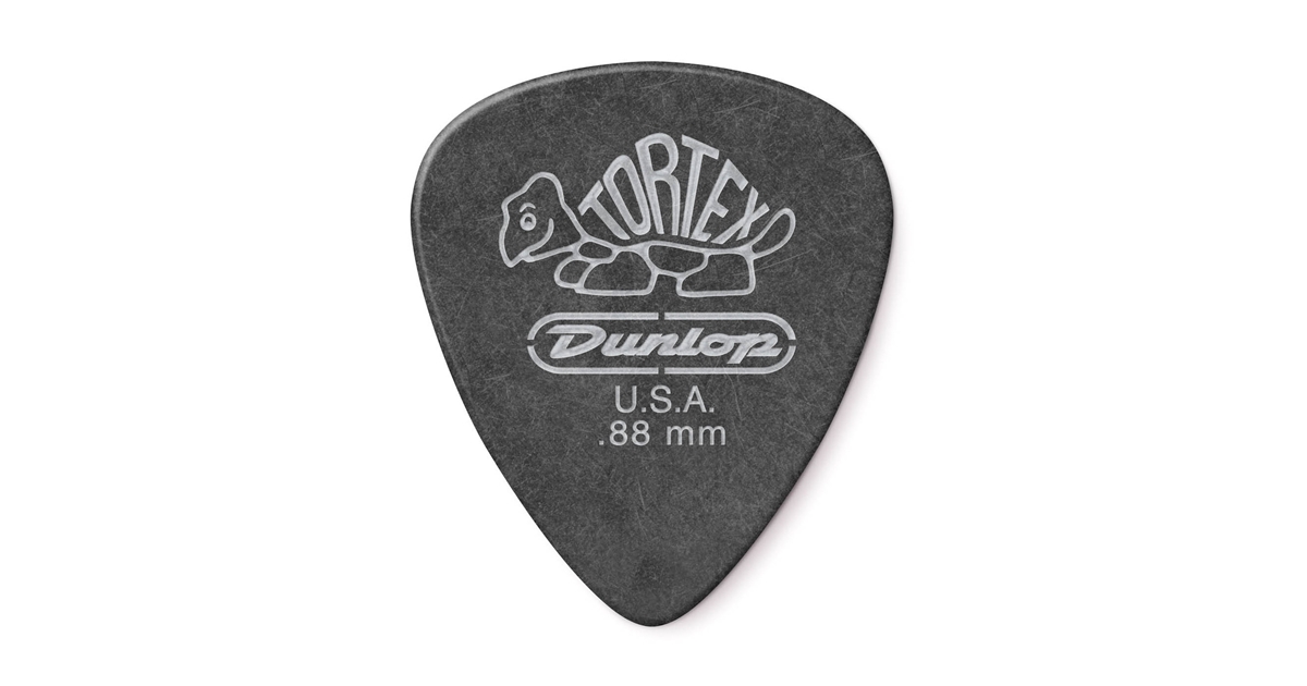 DUNLOP 488R PITCH BLACK STANDARD .88 DUNLOP 488R PITCH BLACK STANDARD .88