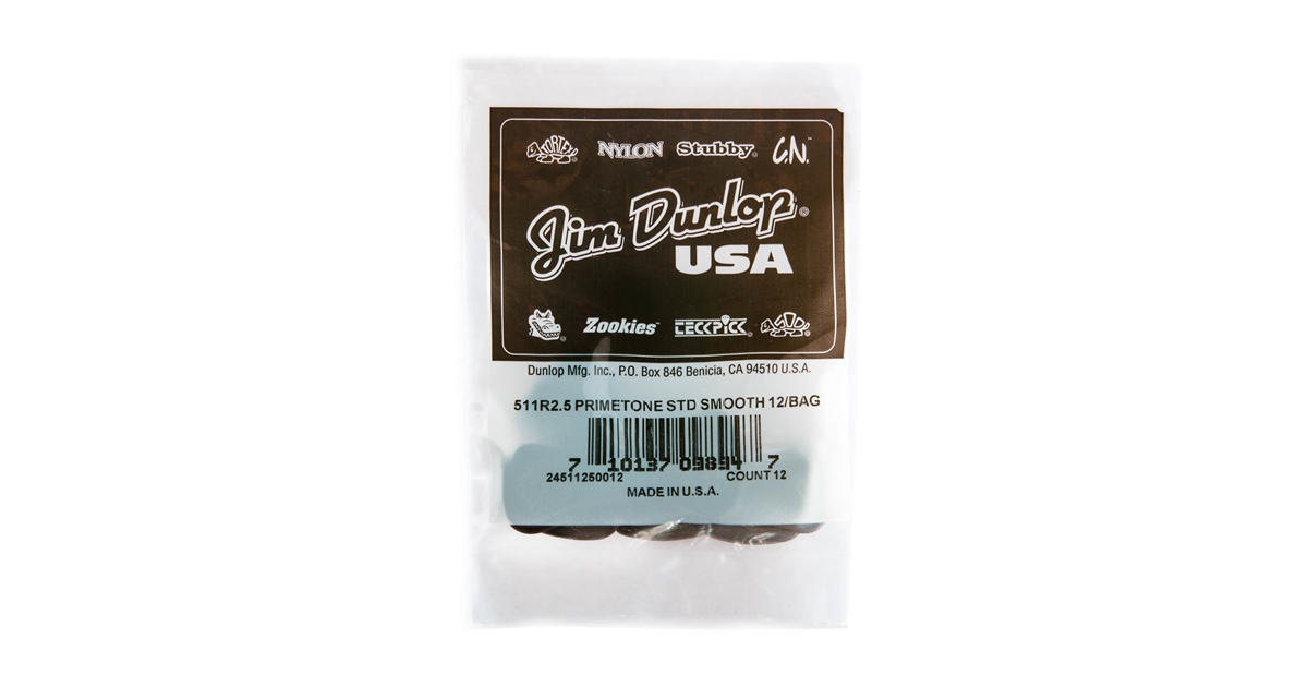 DUNLOP 511R2.5 PRIMETONE STANDARD (SMOOTH), REFILL BAG/12 DUNLOP 511R2.5 PRIMETONE STANDARD (SMOOTH), REFILL BAG/12