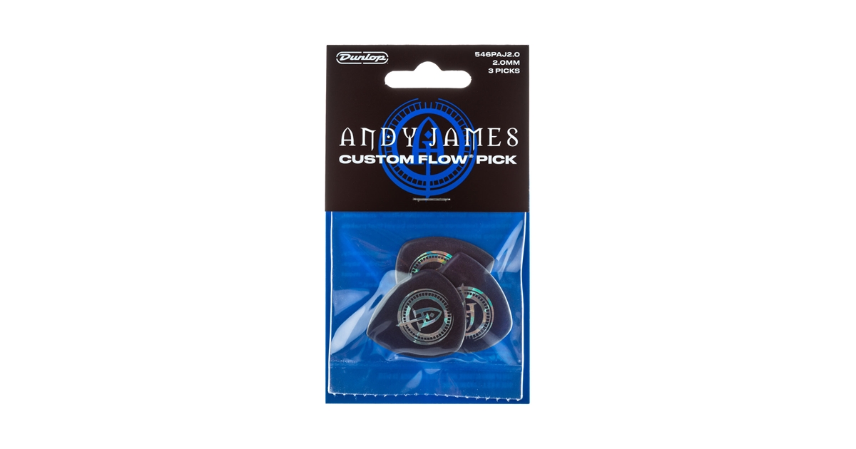 Dunlop 546PAJ200 Andy James Flow Jumbo 2.0 mm Player's Pack/3