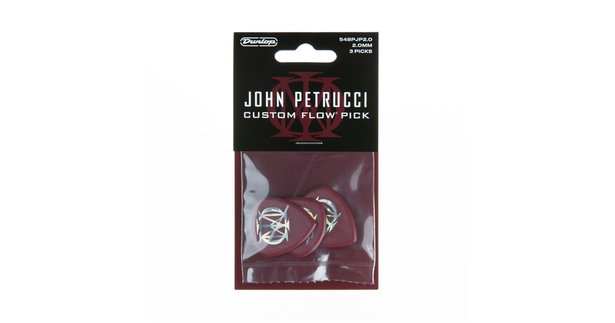 DUNLOP 548PJP200 JOHN PETRUCCI FLOW 2.0 MM PLAYER'S PACK/3 DUNLOP 548PJP200 JOHN PETRUCCI FLOW 2.0 MM PLAYER'S PACK/3