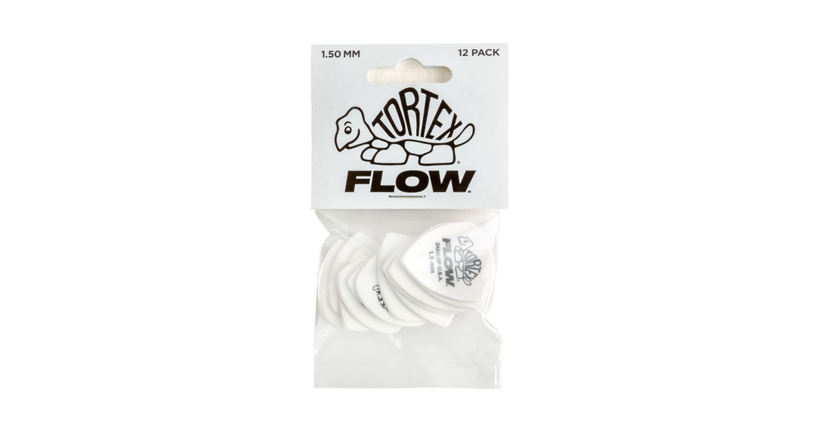 DUNLOP 558P150 TORTEX FLOW STANDARD 1.5 MM PLAYER'S PACK/12 DUNLOP 558P150 TORTEX FLOW STANDARD 1.5 MM PLAYER'S PACK/12