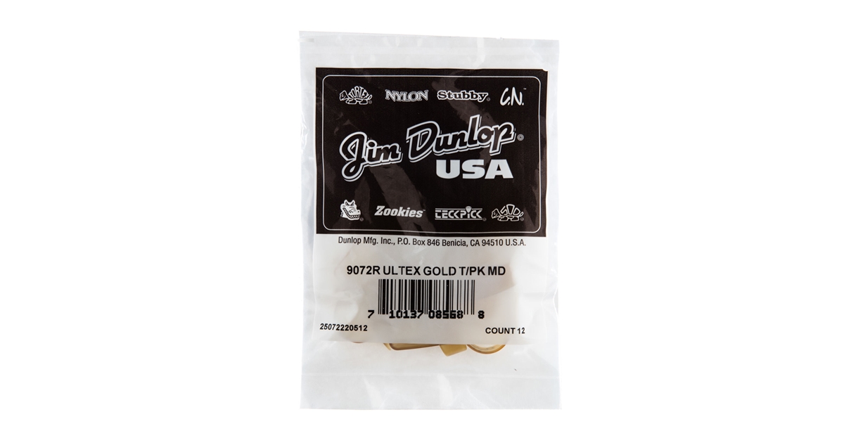 Dunlop 9072R ULTEX THUMB PICK MEDIUM-SCATOLA PER RICARICA DA 12