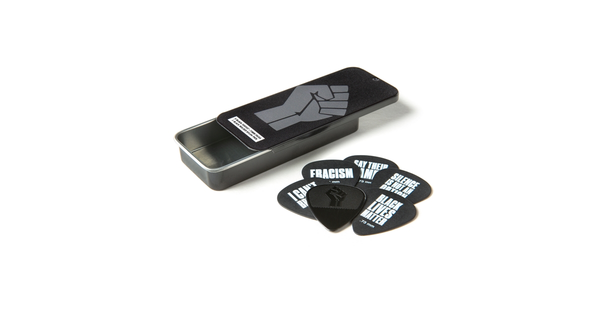 DUNLOP BLMT02 BLACK LIVES MATTER TORTEX .73 PICK TIN DUNLOP BLMT02 BLACK LIVES MATTER TORTEX .73 PICK TIN