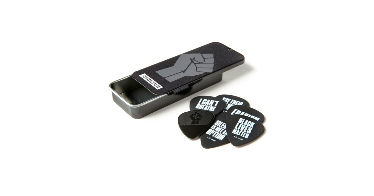 DUNLOP BLMT04 BLACK LIVES MATTER TORTEX 1.0 PICK TIN DUNLOP BLMT04 BLACK LIVES MATTER TORTEX 1.0 PICK TIN