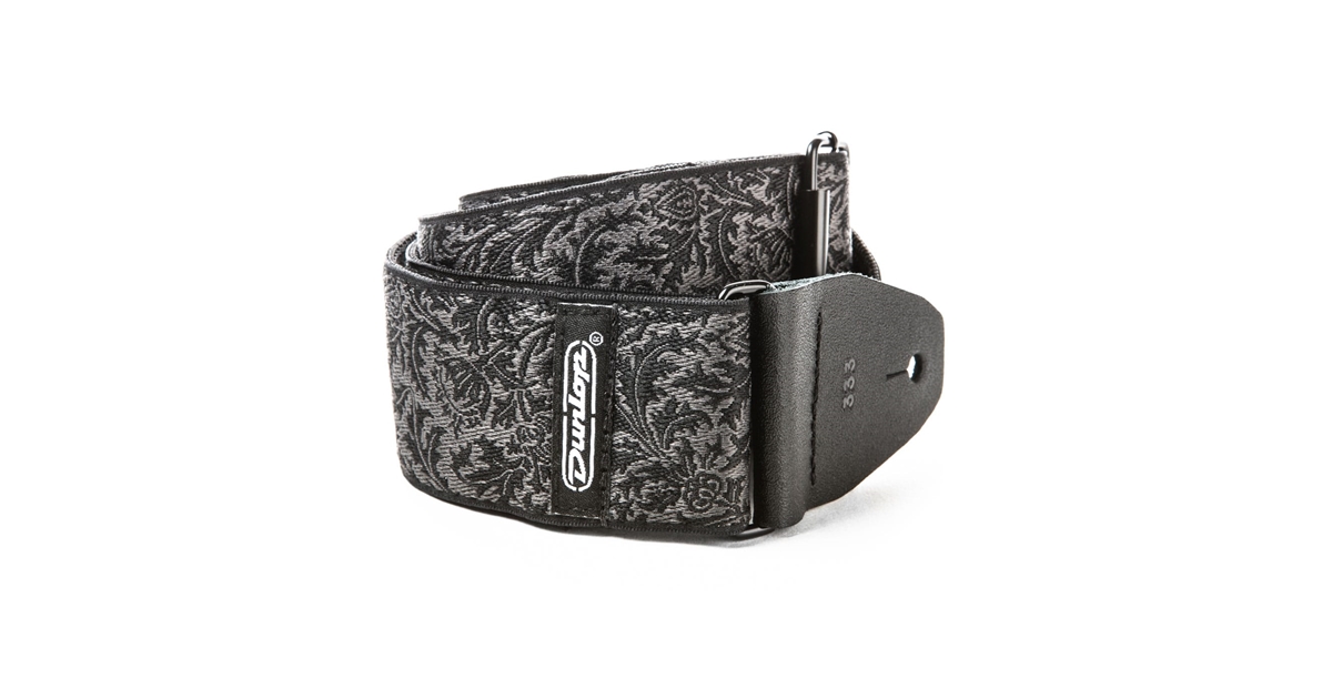 Dunlop D6714 Tracolla Jacquard Black Thistle