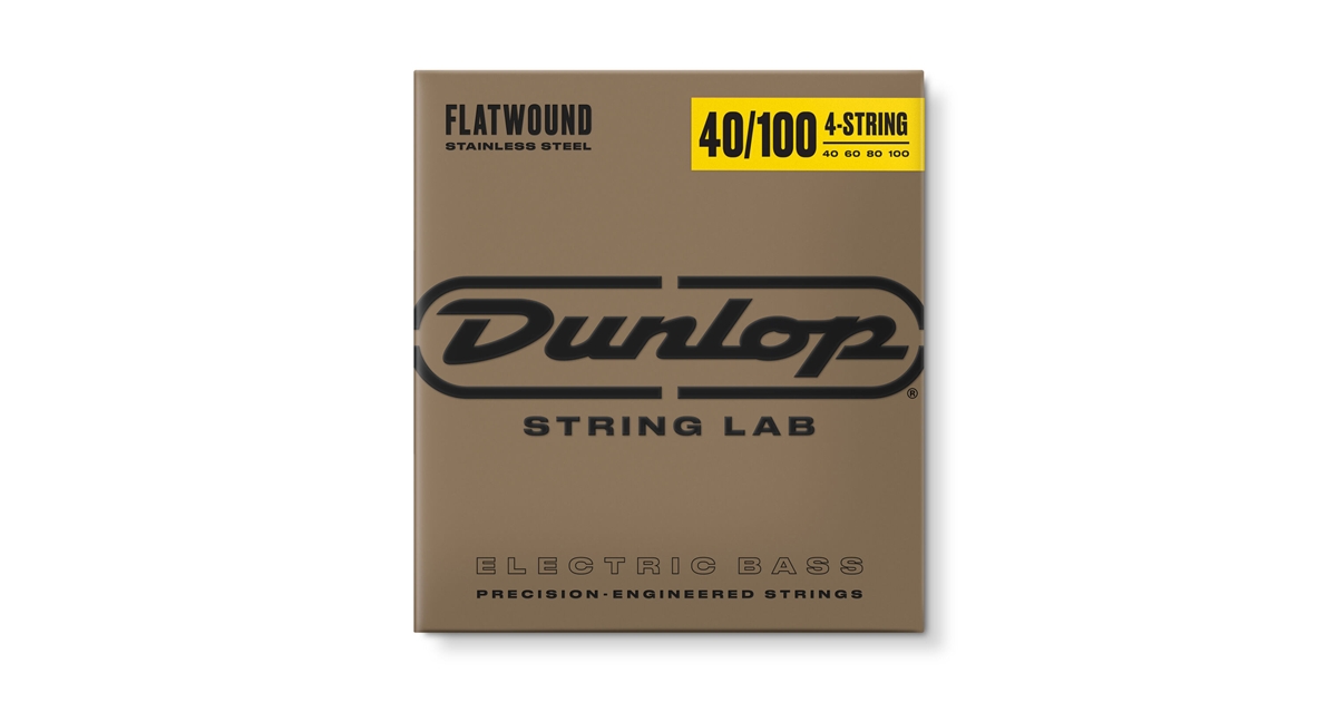 DUNLOP DBFS40100 FLATWOUND LIGHT SCALA LUNGA SET/4