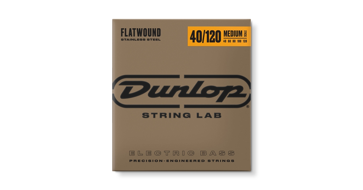 DUNLOP DBFS40120M CORDE BASSO FLATWOUND LIGHT SCALA MEDIA SET/5