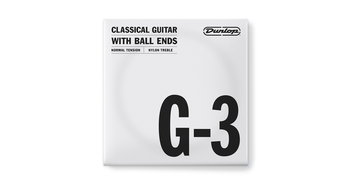 DUNLOP DCY03GNB CORDA SINGOLA NYLON 03 LISCIA TENSIONE NORMALE DUNLOP DCY03GNB CORDA SINGOLA NYLON 03 LISCIA TENSIONE NORMALE
