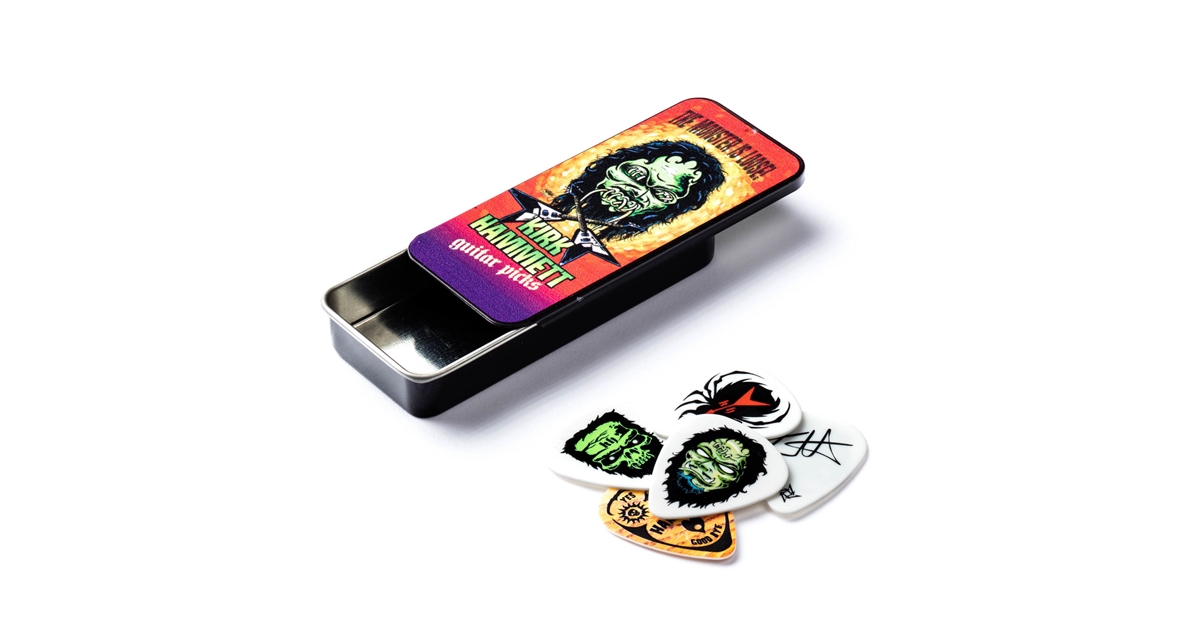 DUNLOP KH01T088 KIRK HAMMETT TIN BOX DUNLOP KH01T088 KIRK HAMMETT TIN BOX