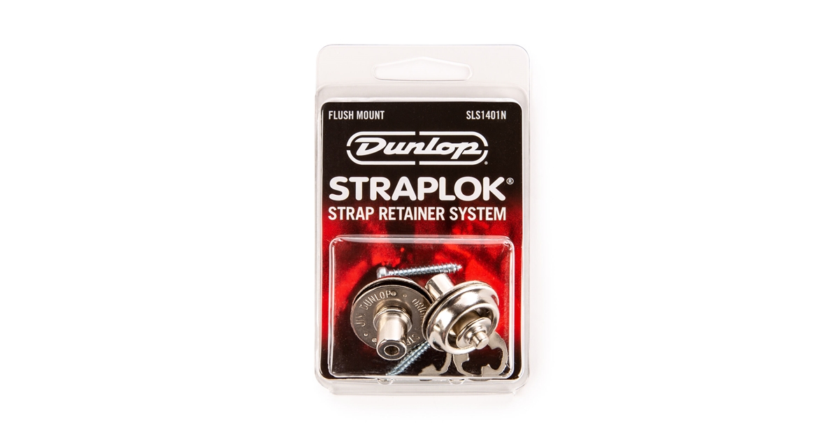 Dunlop SLS1401N Straplok Flush Mount Strap Retainer System, Nickel