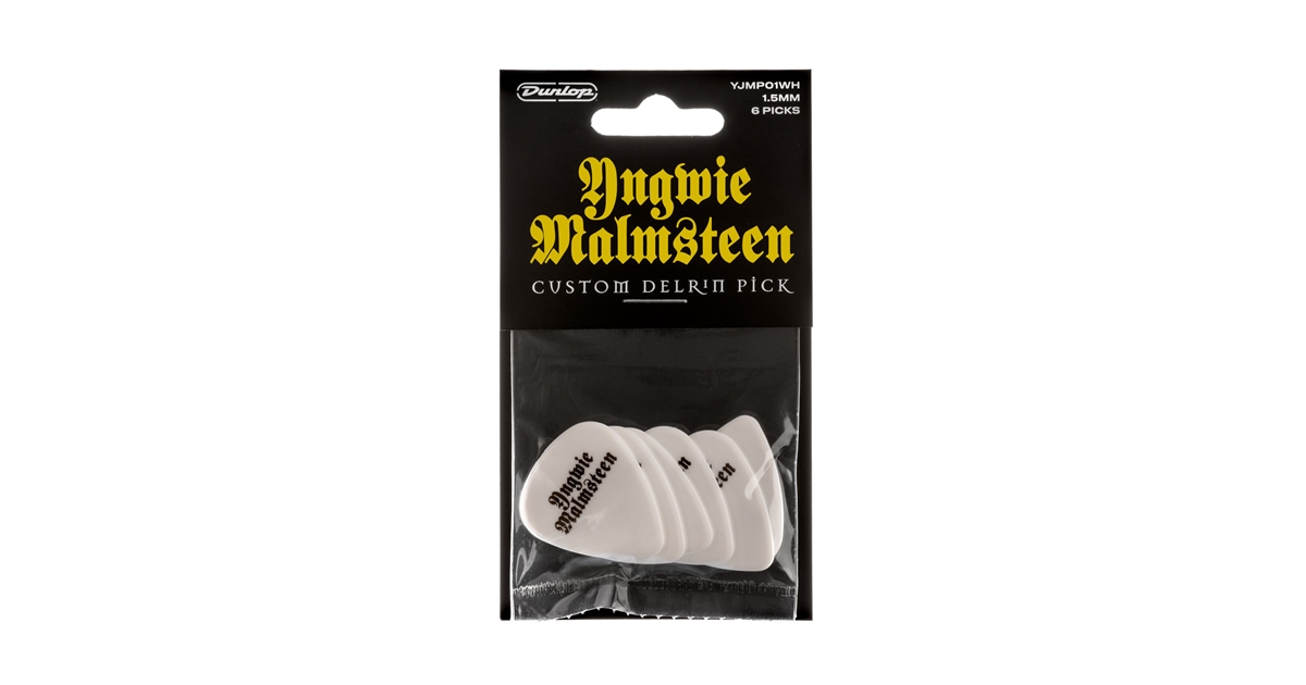 Dunlop YJMP01WH Malmsteen Custom Delrin Pick 1.5 mm 6pc