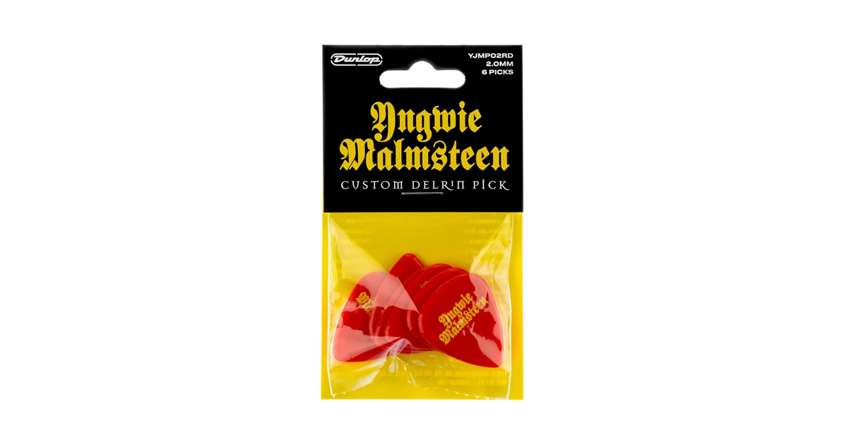 Dunlop YJMP02RD Malmsteen Custom Delrin Pick 2.0 mm 6pc