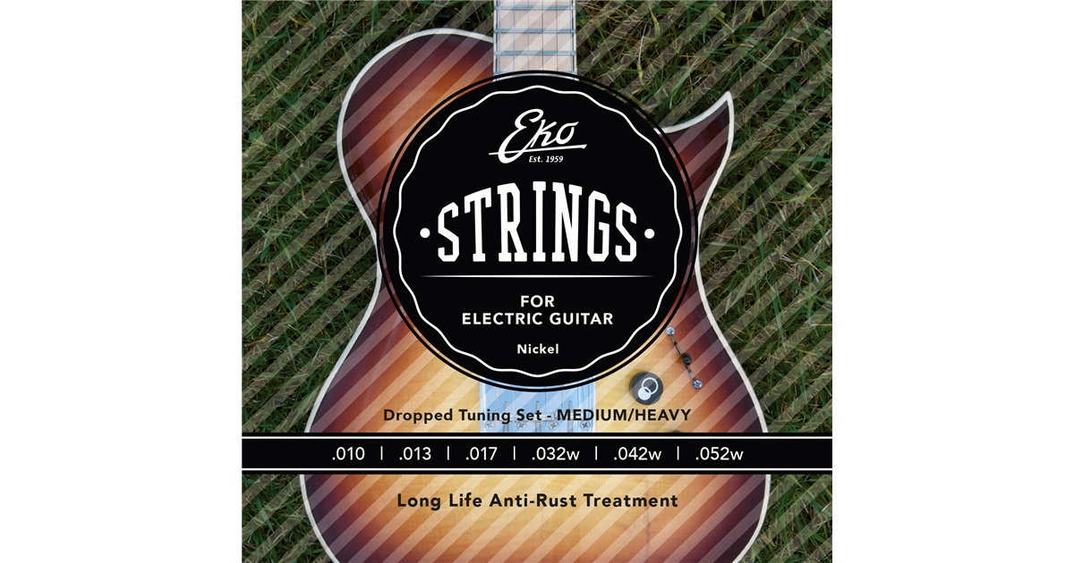 EKO CORDE CHITARRA ELETTRICA 10-52 LIGHT TOP HEAVY BOTTOM SET/6 EKO CORDE CHITARRA ELETTRICA 10-52 LIGHT TOP HEAVY BOTTOM SET/6