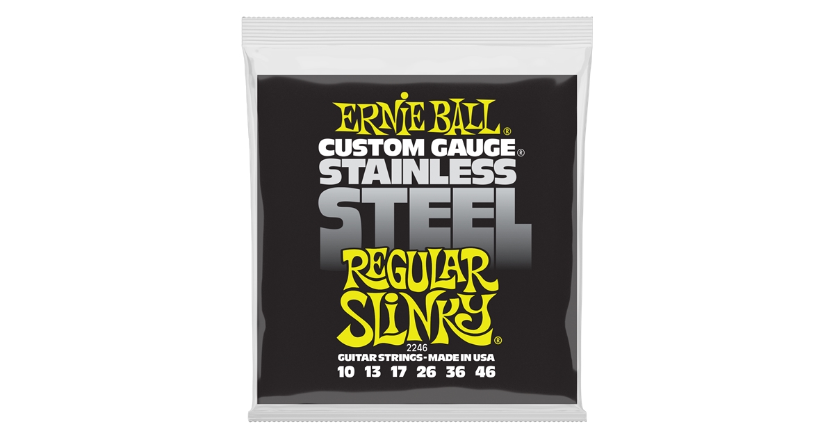 Ernie Ball 2246 Stainless Steel Regular Slinky 10-46