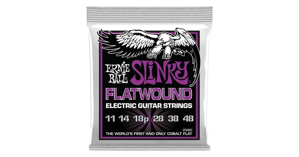 Ernie Ball 2590 Slinky Flatwound El Guit 11-48