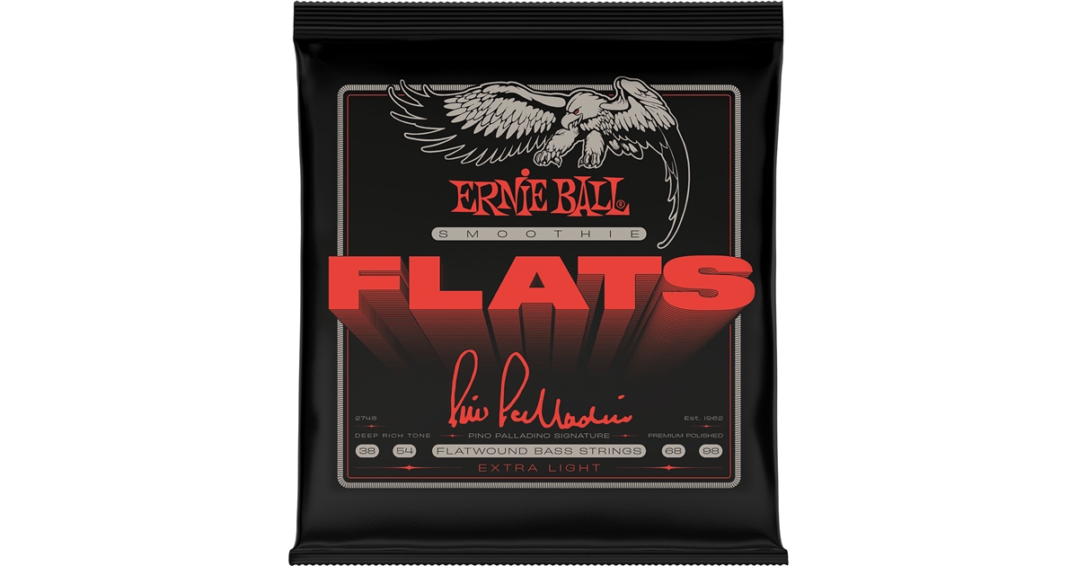 Ernie Ball 2748 Pino Palladino Smoothie Flats Strings Extra Light 38-98