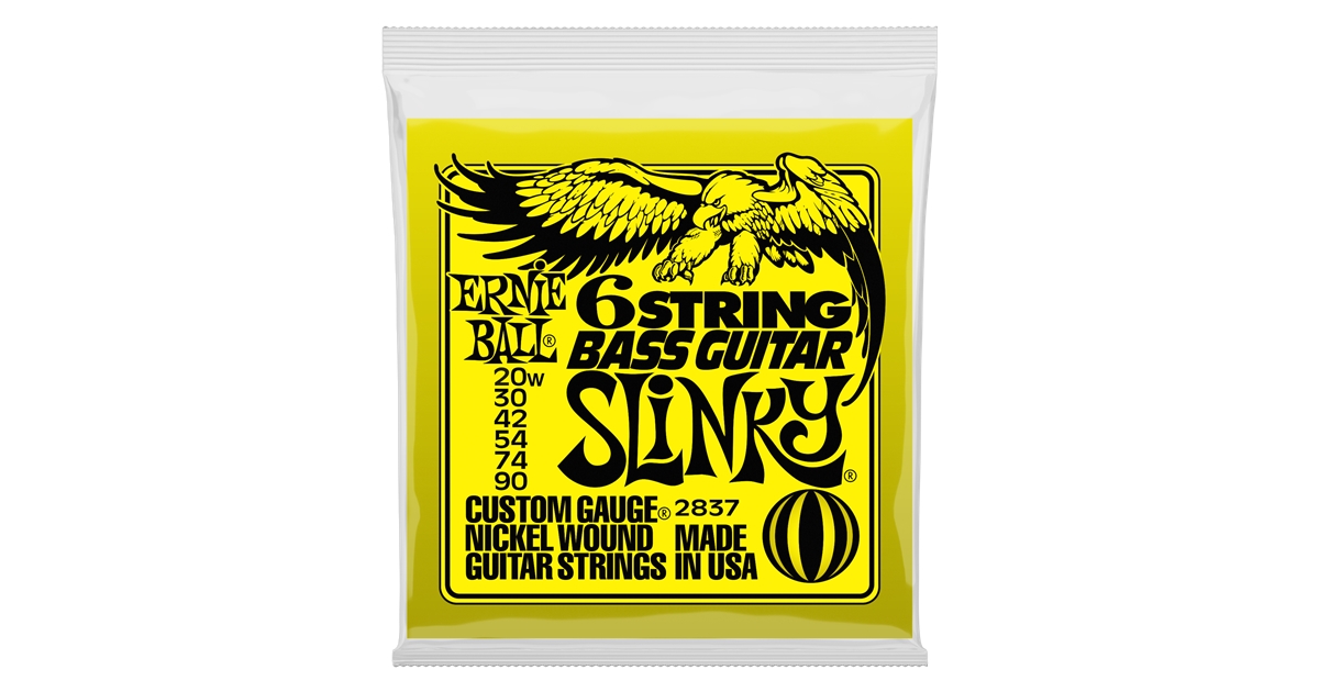 Ernie Ball 2837 Nickel Wound 6 corde Scala Corta 20-90