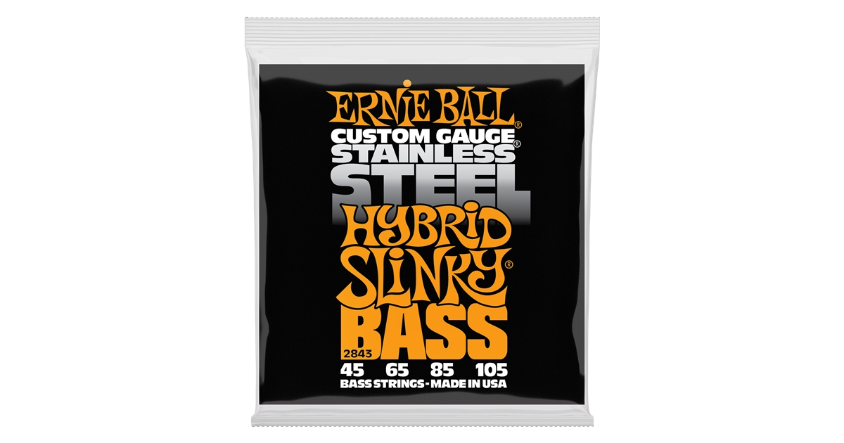 Ernie Ball 2843 Hybrid Slinky Stainless Steel 45-105
