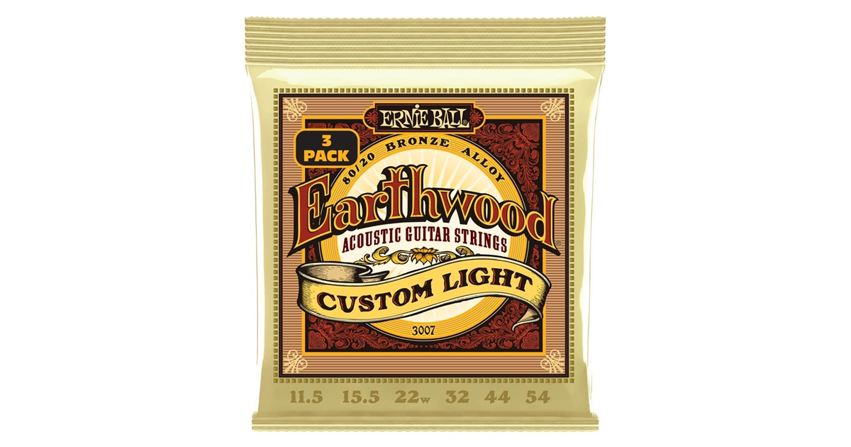 Ernie Ball 3007 Erthwd Custom Light 8020 11.5 54
