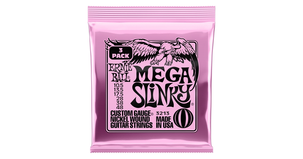 Ernie Ball 3213 Mega Slinky NcklWnd 3 Pk 10.5 4