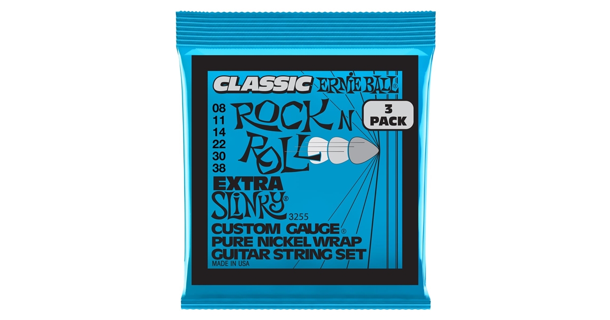 Ernie Ball 3255 Extra Slinky Classic RnR Pk 8 38