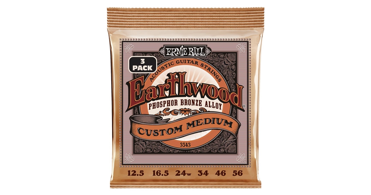 Ernie Ball 3543 Erthwd Custom Med Phos 12.5 56