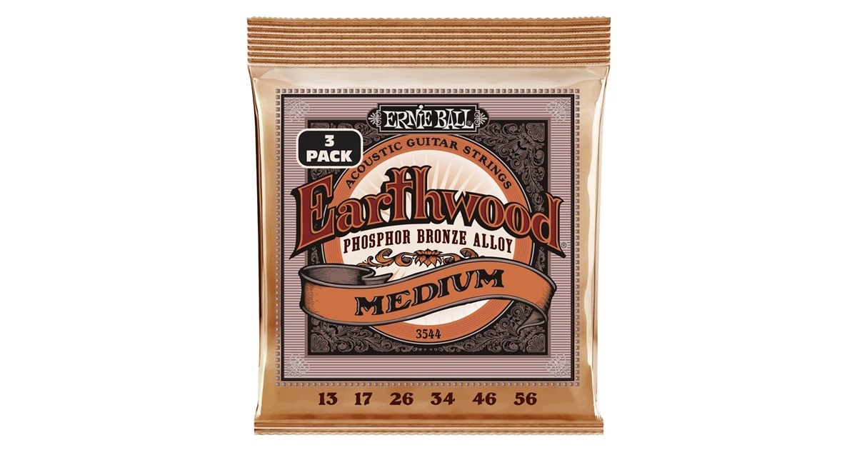 Ernie Ball 3544 Erthwd Med Phos 3 Pk 13 56