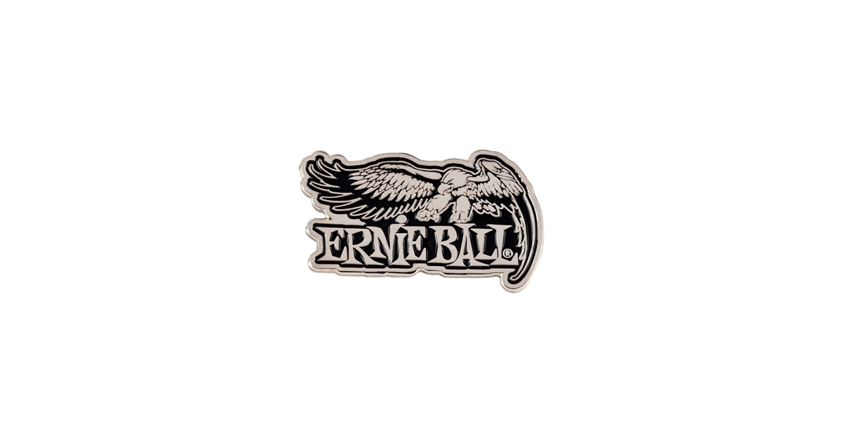 Ernie Ball 4028 Eagle All Silver Enamel Pin
