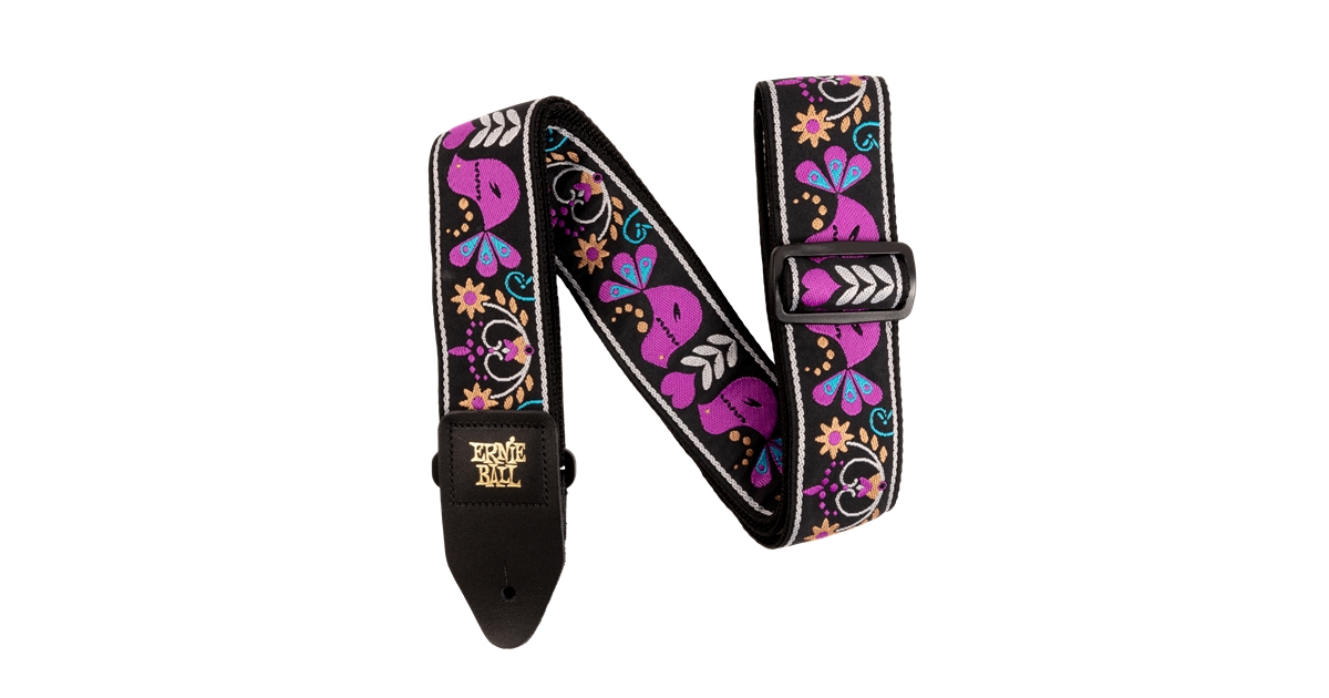 Ernie Ball 5331 Purple Bird Lupin Jacquard Strap