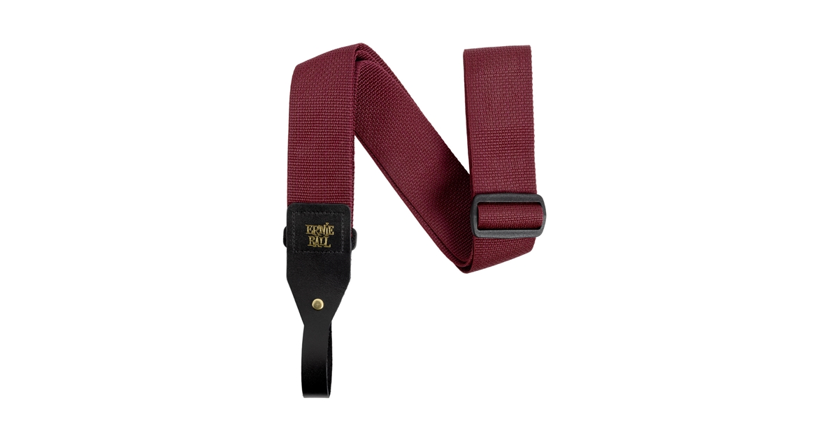 Ernie Ball 5367 Polypro Acoustic Gtr Strap Burgundy