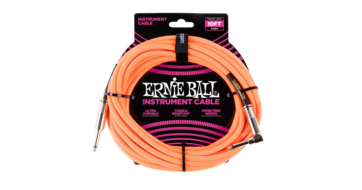 Ernie Ball 6079 Cavo Braided Neon Orange 3,05 m