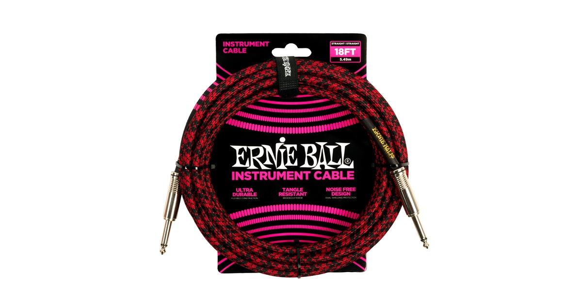 Ernie Ball 6396 Braided Straight Straight 5.5m