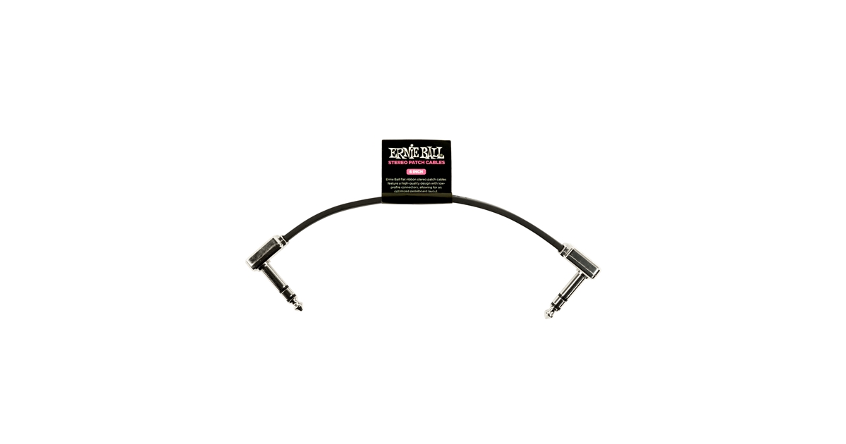Ernie Ball 6408 Single Flat Ribbon Stereo Patch Cable 15,24cm