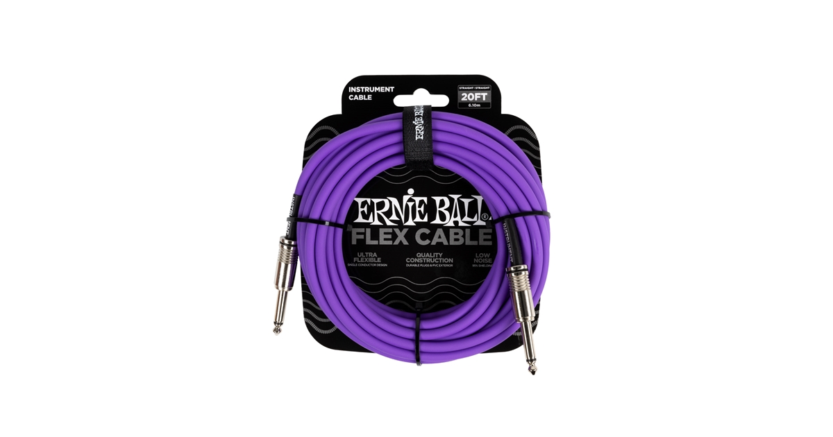 ERNIE BALL 6420 FLEX CABLE PURPLE 6M ERNIE BALL 6420 FLEX CABLE PURPLE 6M